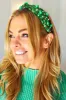 Shamrock Pearl and Jewels Top Knot Knit Headband sold by Charming Charlie