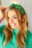 Shamrock Pearl and Jewels Top Knot Knit Headband sold by Charming Charlie