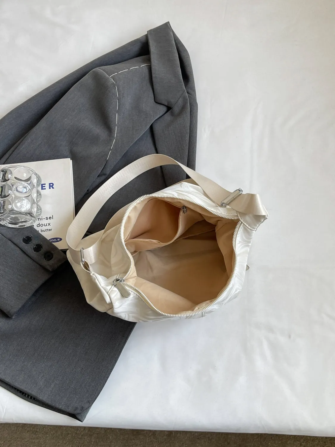 PU Leather Adjustable Strap Shoulder Bag sold by Charming Charlie product image thumbnail 3