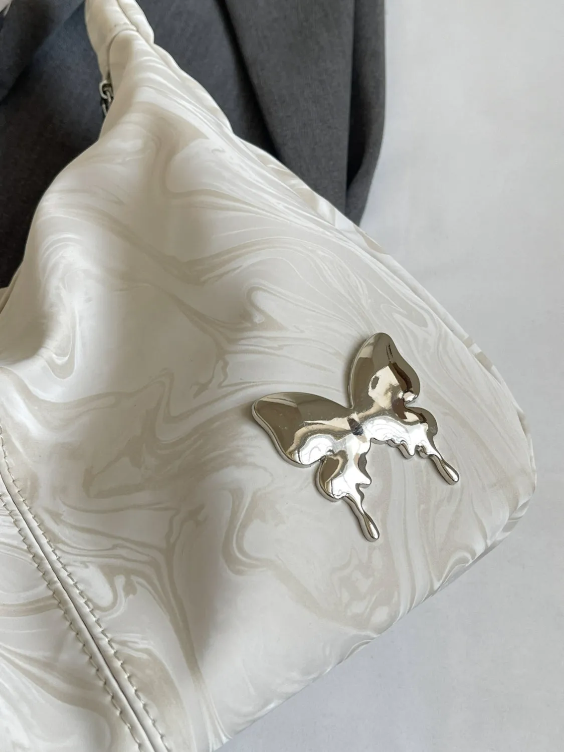 PU Leather Adjustable Strap Shoulder Bag sold by Charming Charlie product image thumbnail 4