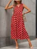 Printed V-Neck Sleeveless Midi Dress sold by Charming Charlie
