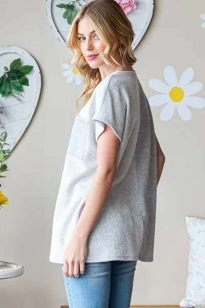 Heimish Full Size Pocketed Round Neck Short Sleeve T-Shirt sold by Charming Charlie product image thumbnail 4