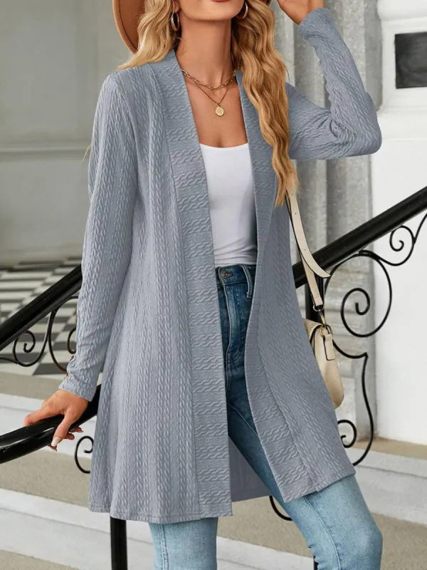 Open Front Long Sleeve Cardigan sold by Charming Charlie