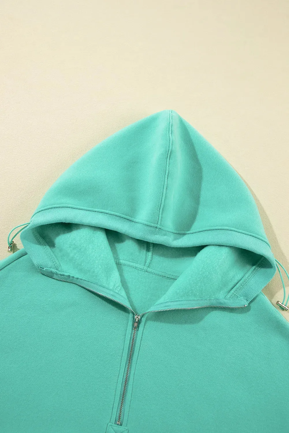 Pocketed Half Zip Long Sleeve Hoodie sold by Charming Charlie product image thumbnail 5