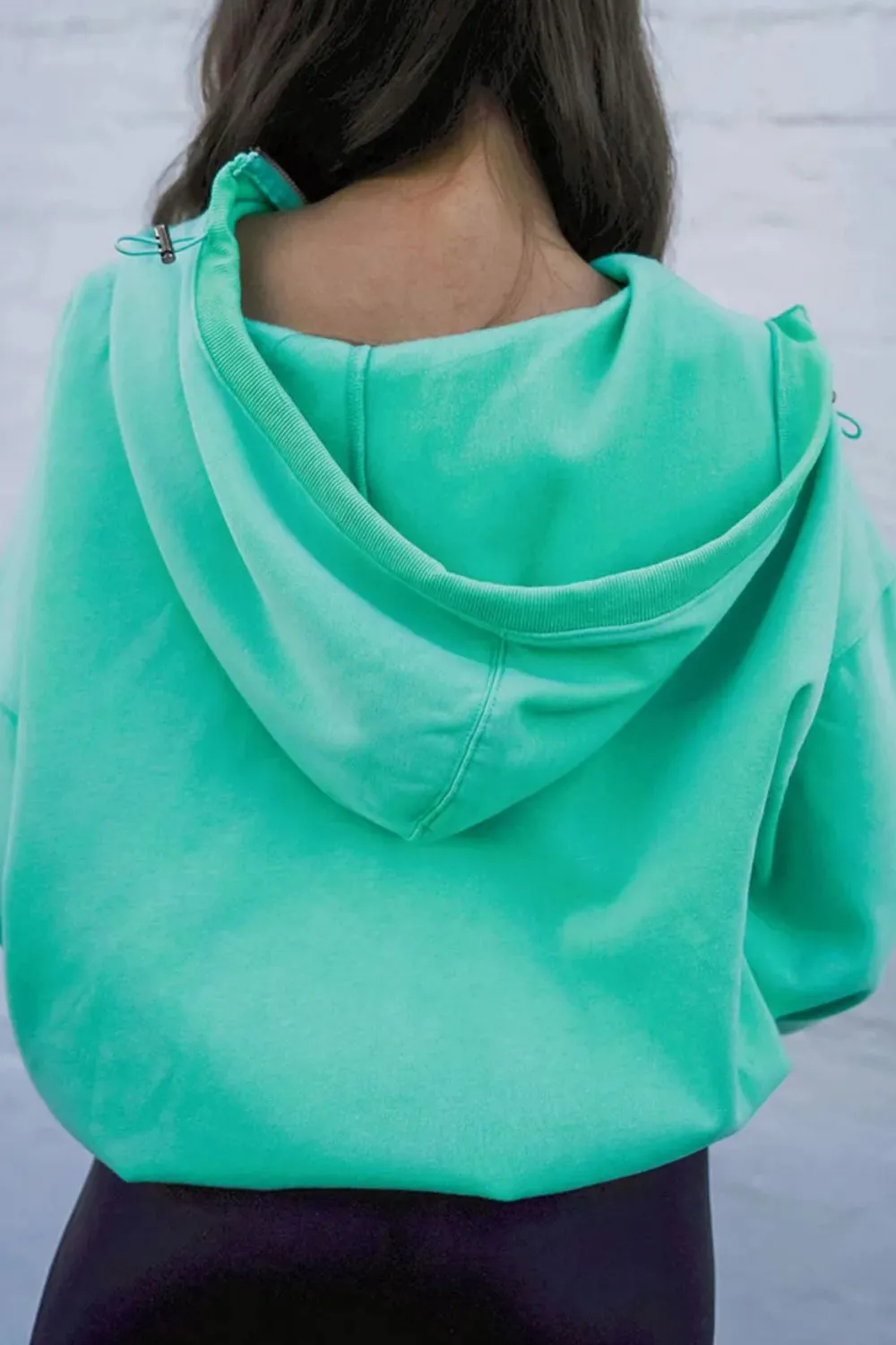 Pocketed Half Zip Long Sleeve Hoodie sold by Charming Charlie product image thumbnail 2