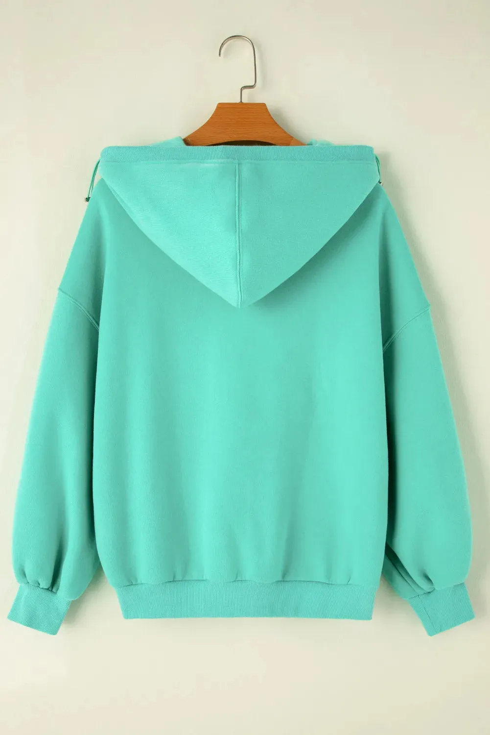 Pocketed Half Zip Long Sleeve Hoodie sold by Charming Charlie product image thumbnail 4