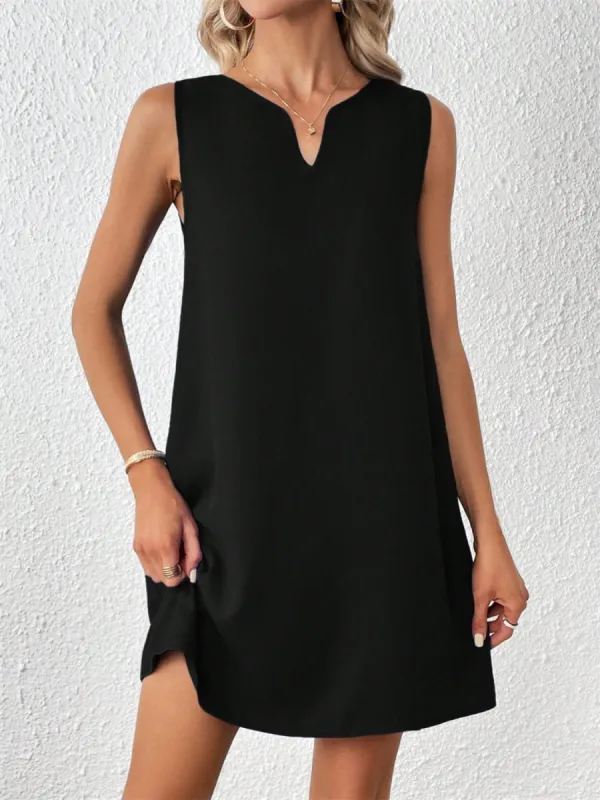 Notched Sleeveless Mini Tank Dress sold by Charming Charlie