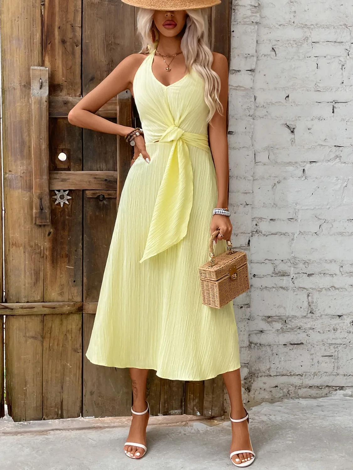 Halter Neck Midi Dress sold by Charming Charlie product image thumbnail 2