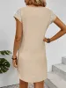 Lace Detail V-Neck Cap Sleeve Mini Dress sold by Charming Charlie