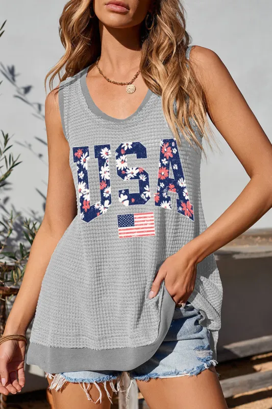 USA Scoop Neck Tank sold by Charming Charlie