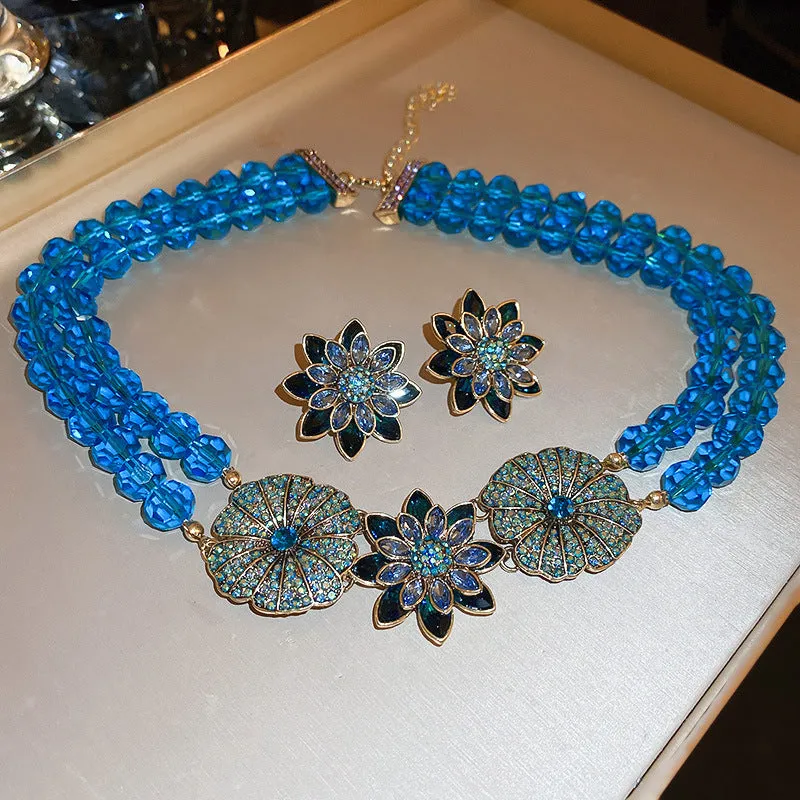 Alloy Rhinestone Flower Stud Earrings sold by Charming Charlie product image thumbnail 5