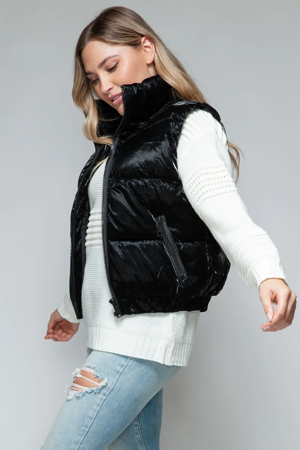 Snobbish Fine Fur Lining Quilted Vest sold by Charming Charlie product image thumbnail 4