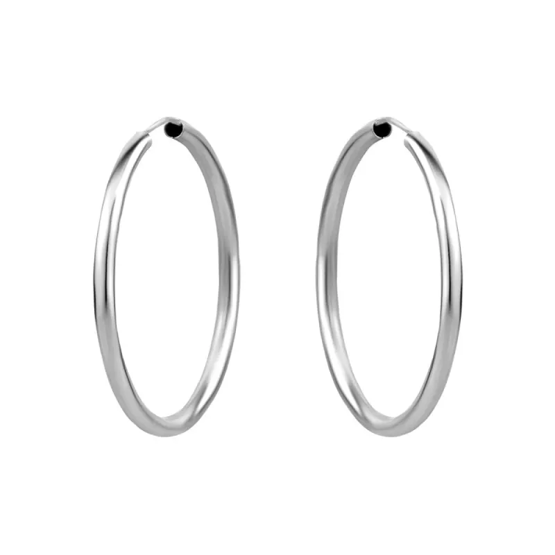 GL Creations- Sterling Silver 30mm Endless Hoop sold by Charming Charlie