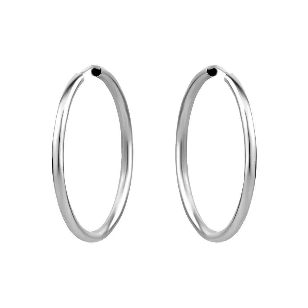 GL Creations- Sterling Silver 30mm Endless Hoop sold by Charming Charlie