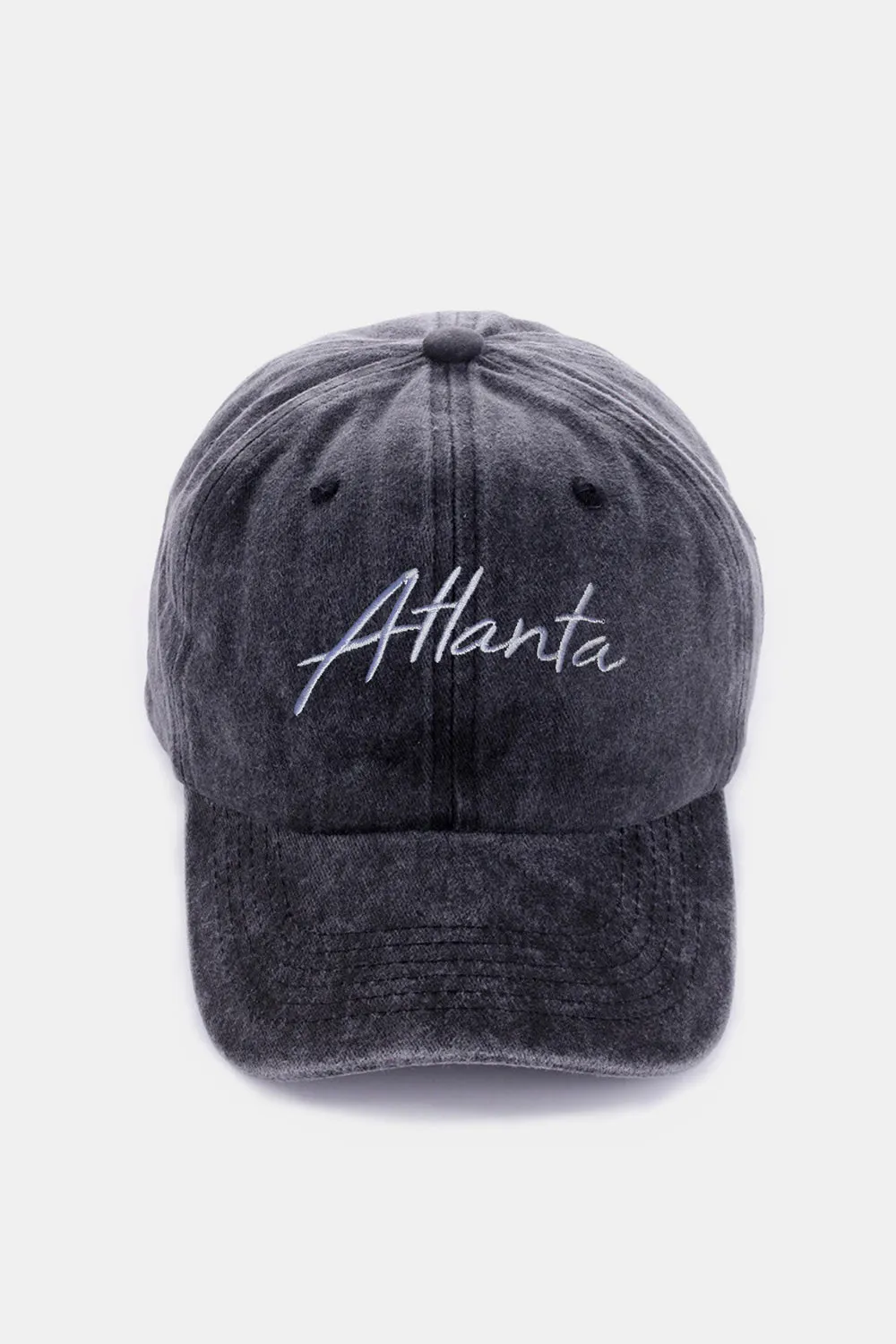 Zenana Washed ATLANTA Embroidered Baseball Cap sold by Charming Charlie product image thumbnail 5