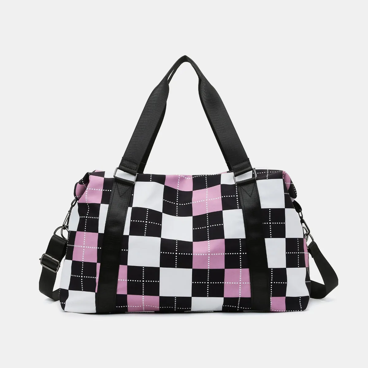 Oxford Cloth Plaid Travel Bag sold by Charming Charlie