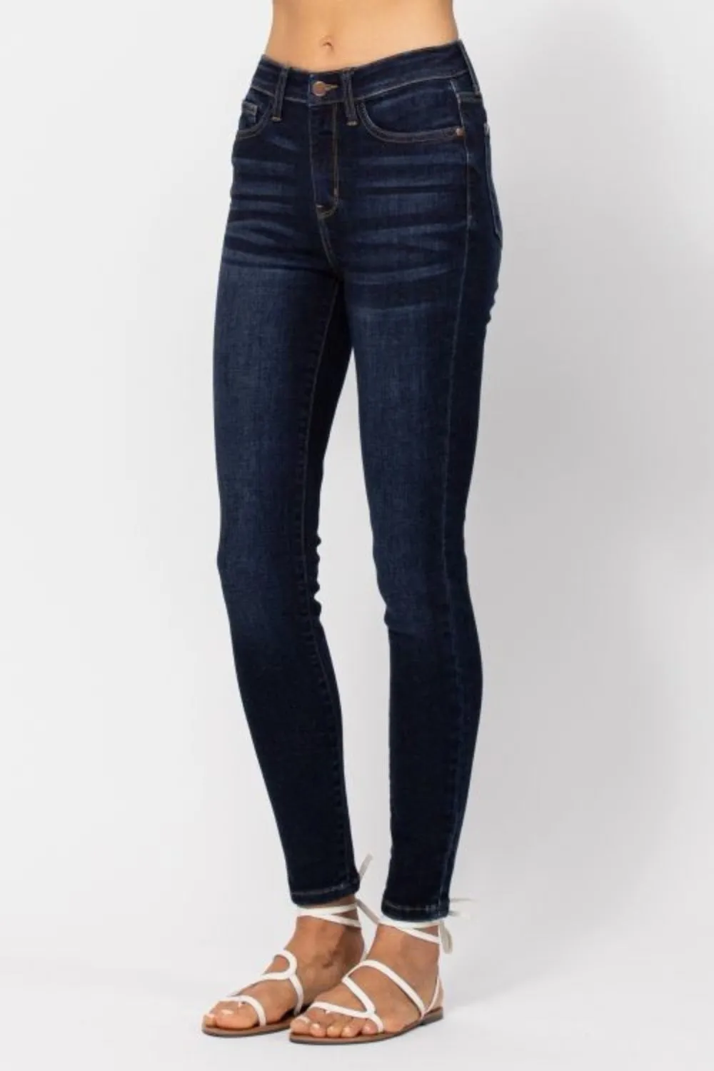 Judy Blue Full Size High Waist Handsand Skinny Jeans sold by Charming Charlie product image thumbnail 3