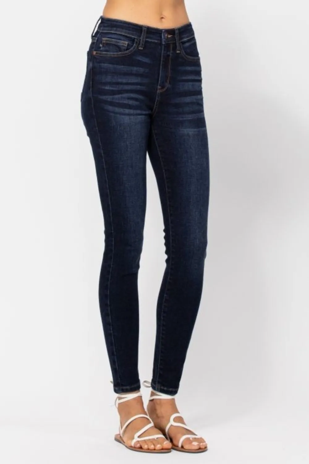 Judy Blue Full Size High Waist Handsand Skinny Jeans sold by Charming Charlie product image thumbnail 4