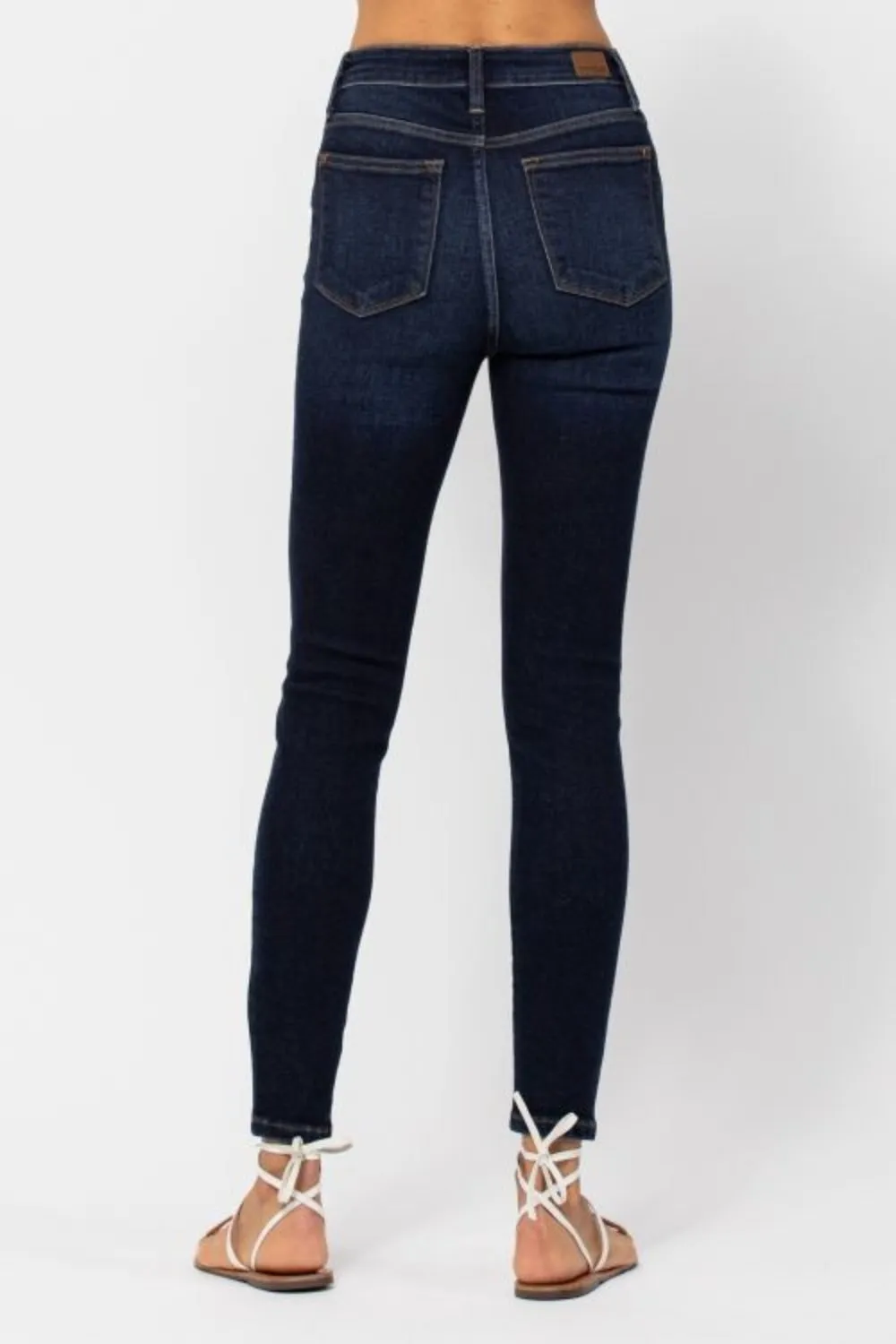 Judy Blue Full Size High Waist Handsand Skinny Jeans sold by Charming Charlie product image thumbnail 2