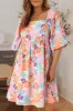 Printed Half Sleeve Mini Dress sold by Charming Charlie