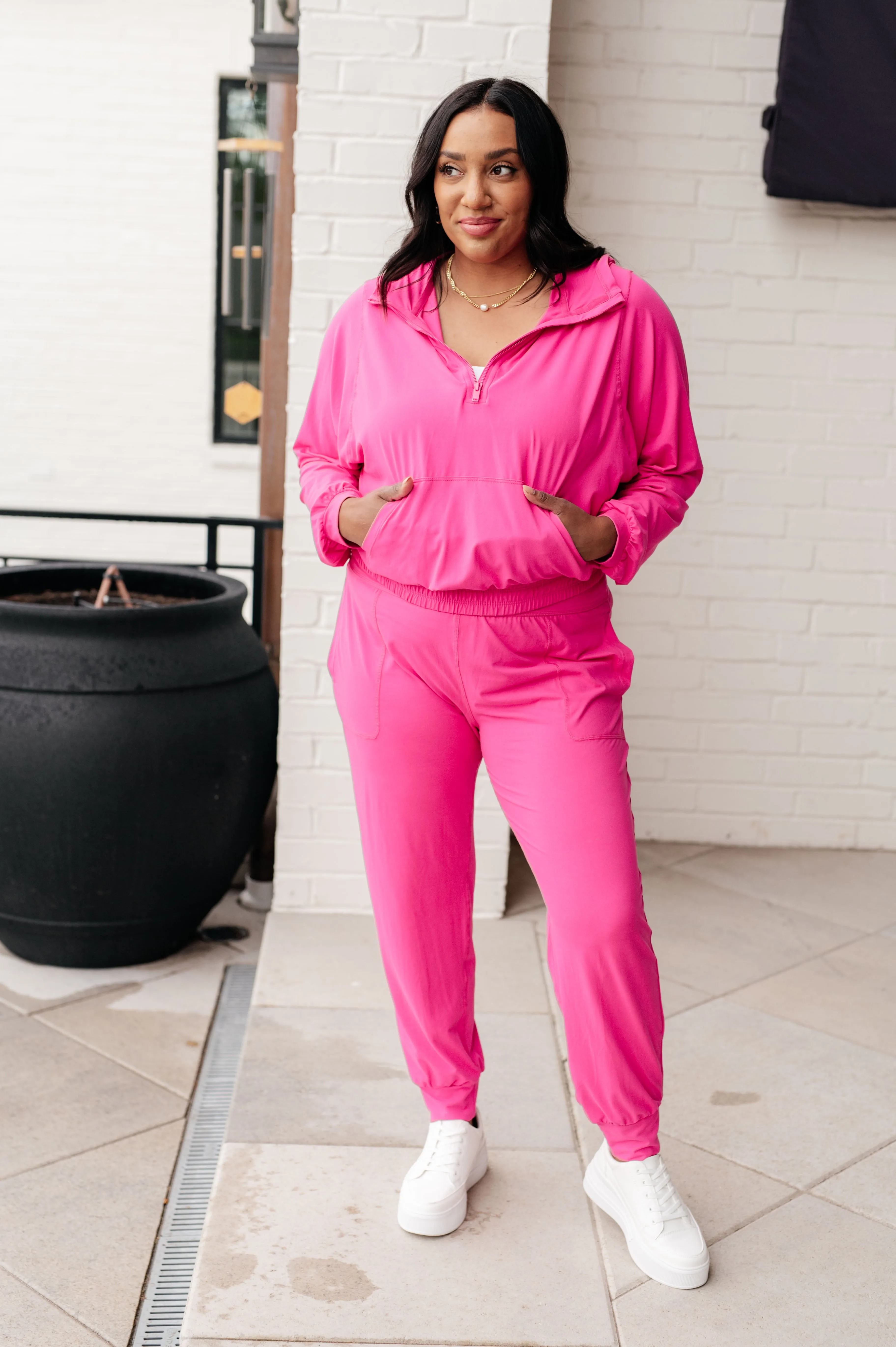 Always Accelerating Joggers in Sonic Pink sold by Charming Charlie product image thumbnail 3