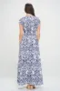 RENEE C Printed Smocked Waist Maxi Dress sold by Charming Charlie