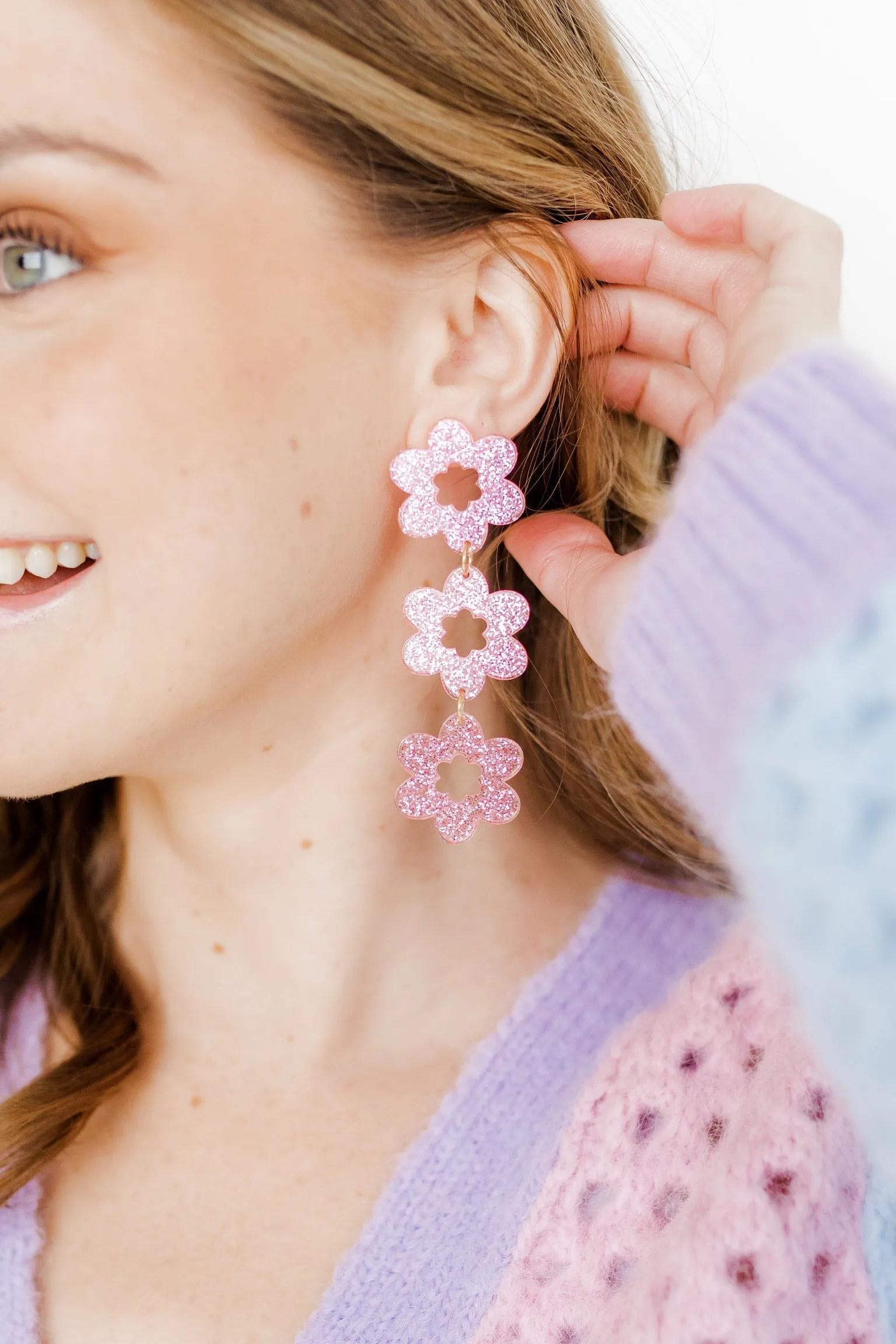 Zoey - Pink Glitter sold by Charming Charlie product image thumbnail 3