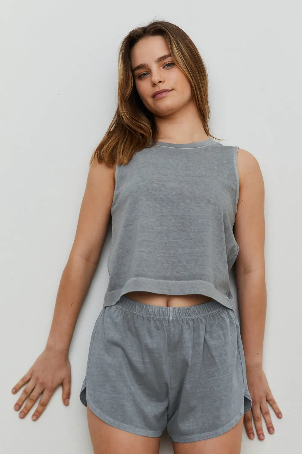 THE BLANK LAB Round Neck Crop Tank sold by Charming Charlie