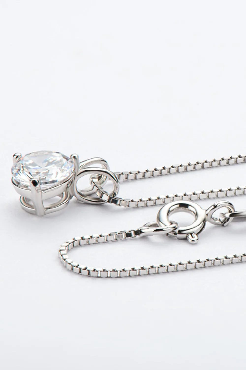 Adored Show Off 1 Carat Moissanite Pendant Necklace sold by Charming Charlie product image thumbnail 3