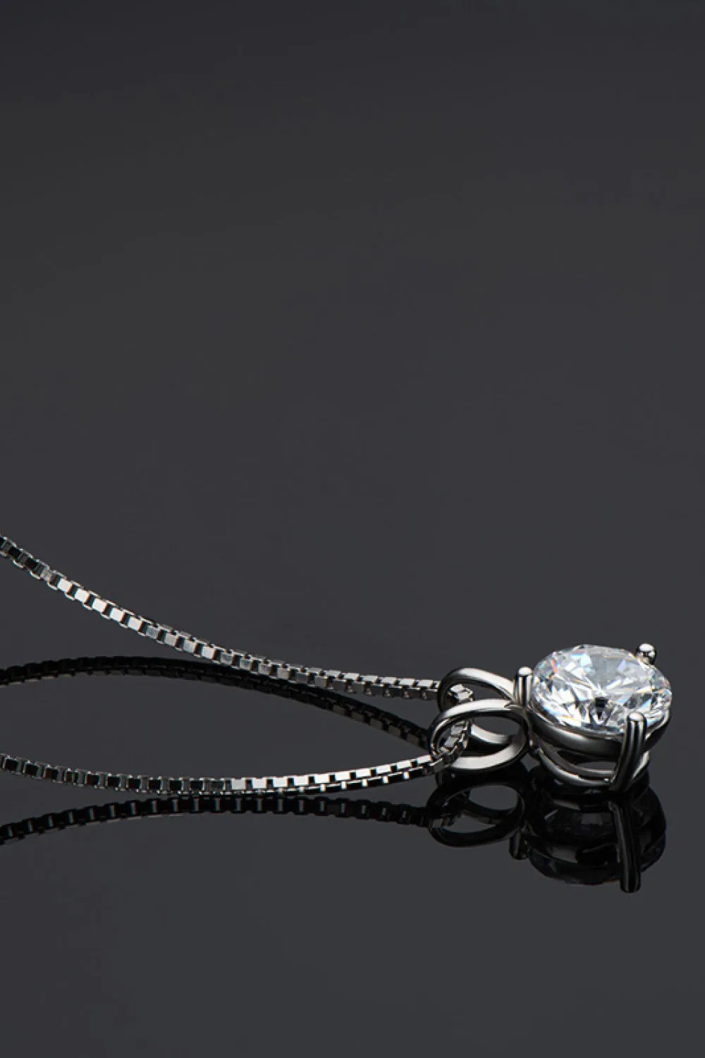 Adored Show Off 1 Carat Moissanite Pendant Necklace sold by Charming Charlie product image thumbnail 2