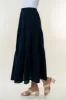 White Birch High Waisted Tiered Maxi Skirt sold by Charming Charlie