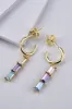 Inlaid Zircon 925 Sterling Silver Earrings sold by Charming Charlie