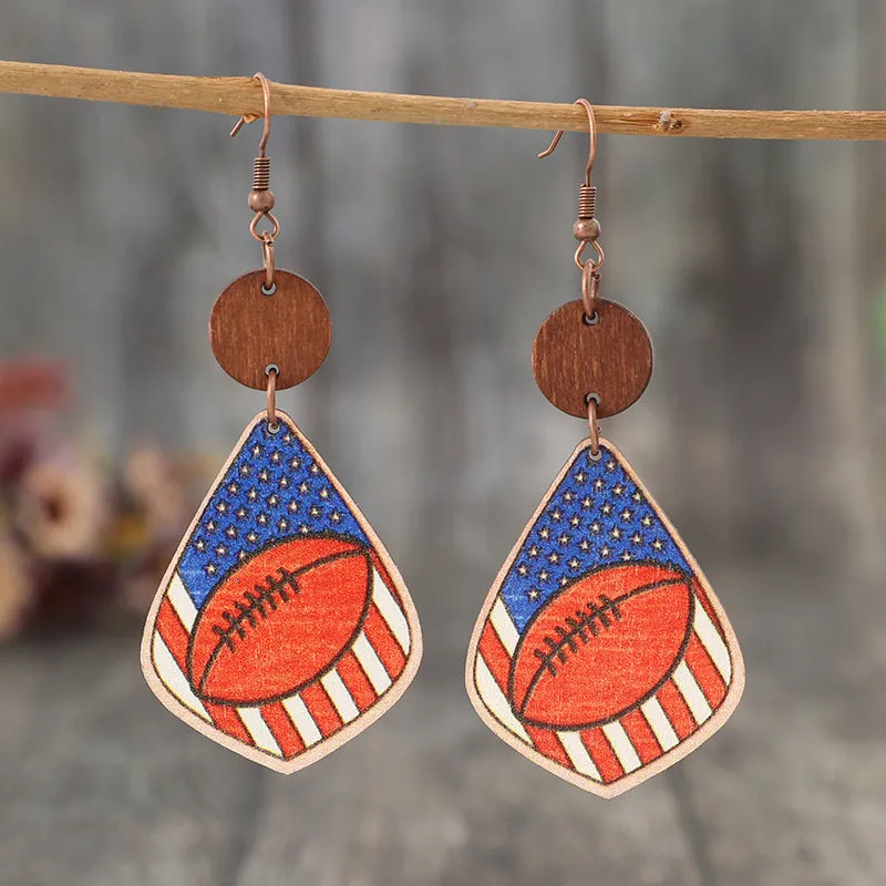 Printed Wooden Dangle Earrings sold by Charming Charlie product image thumbnail 4