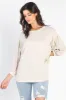 Cherish Apparel Drop Shoulder Puff Sleeve Top sold by Charming Charlie