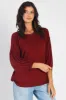 Cherish Apparel Drop Shoulder Puff Sleeve Top sold by Charming Charlie
