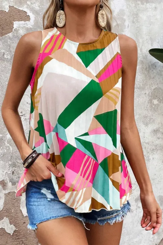 Color Block Round Neck Tank sold by Charming Charlie
