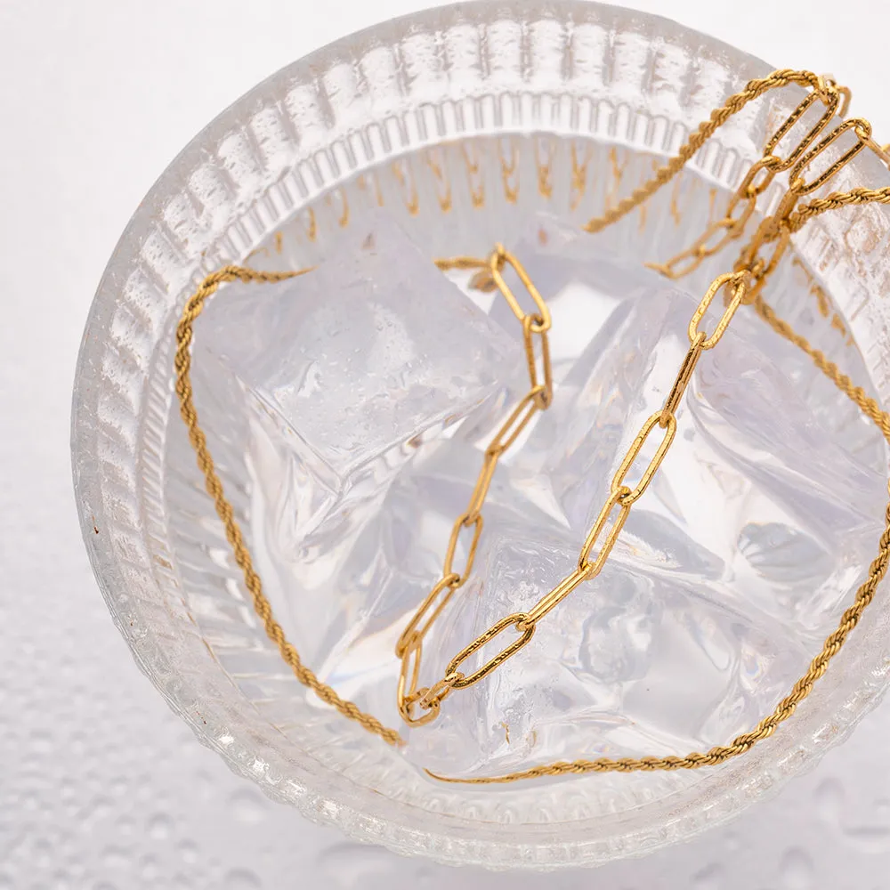 18K Gold-Plated Double Layered Necklace sold by Charming Charlie product image thumbnail 5