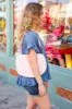 Pink Quilted Puffer Crossbody Bag sold by Charming Charlie