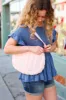 Pink Quilted Puffer Crossbody Bag sold by Charming Charlie