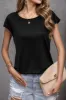 Pearl Detail Round Neck Short Sleeve Blouse sold by Charming Charlie