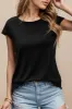 Pearl Detail Round Neck Short Sleeve Blouse sold by Charming Charlie