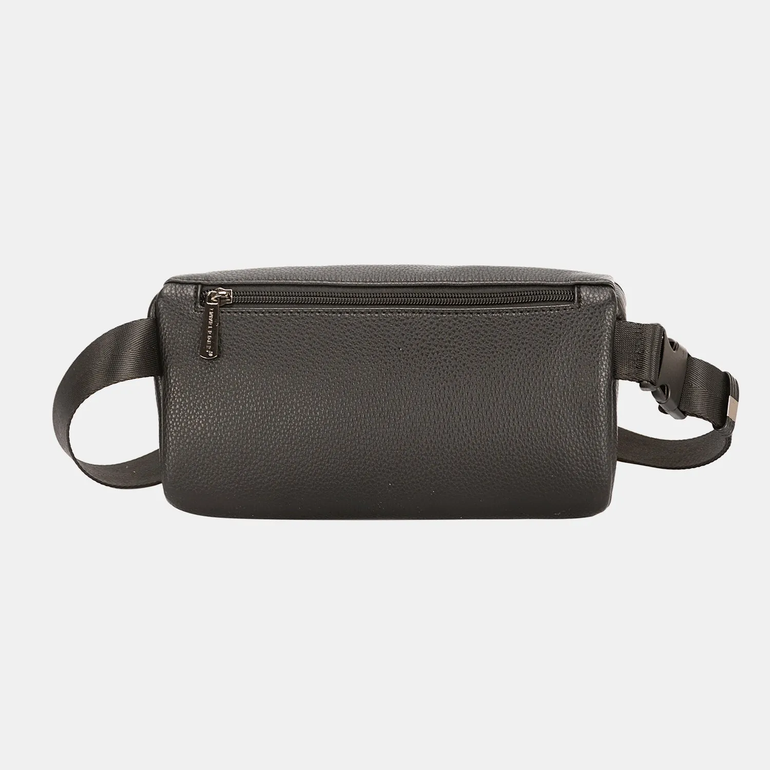 David Jones PU Leather Double Zipper Adjustable Belt Bag sold by Charming Charlie product image thumbnail 3