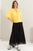 HYFVE Eyelet High-Waist Midi Skirt sold by Charming Charlie