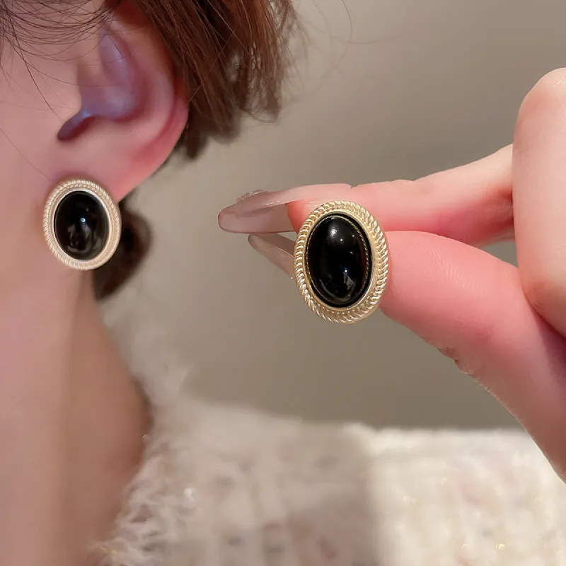 Alloy Gemstone Stud Earrings sold by Charming Charlie