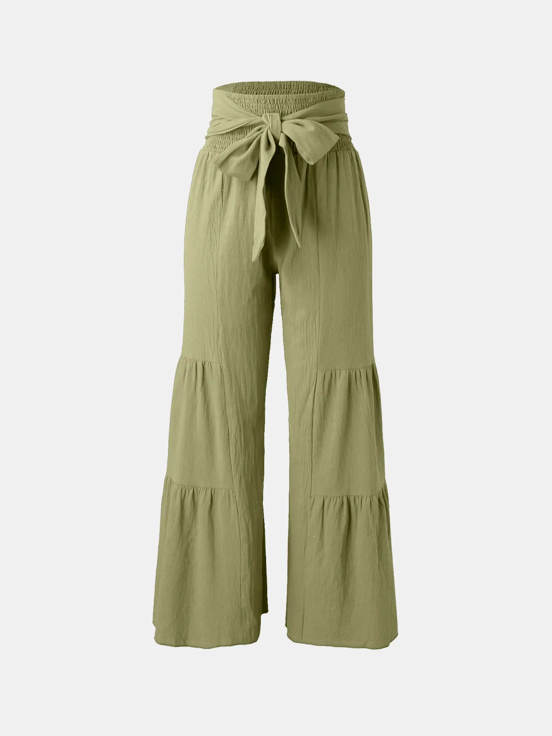 Tied Ruched Wide Leg Pants sold by Charming Charlie product image thumbnail 2