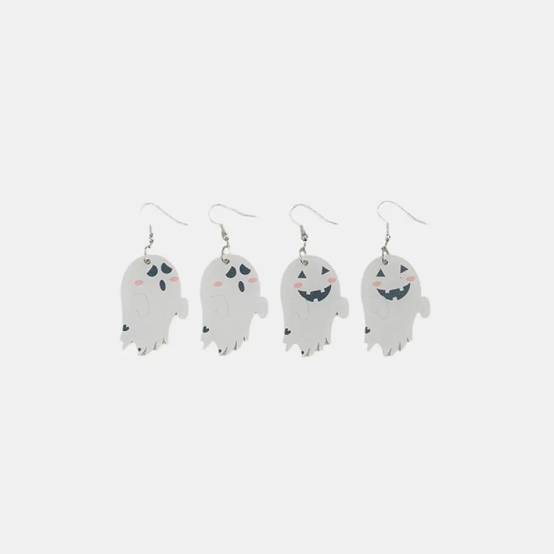 2 Piece Alloy Acrylic Ghost Dangle Earrings sold by Charming Charlie