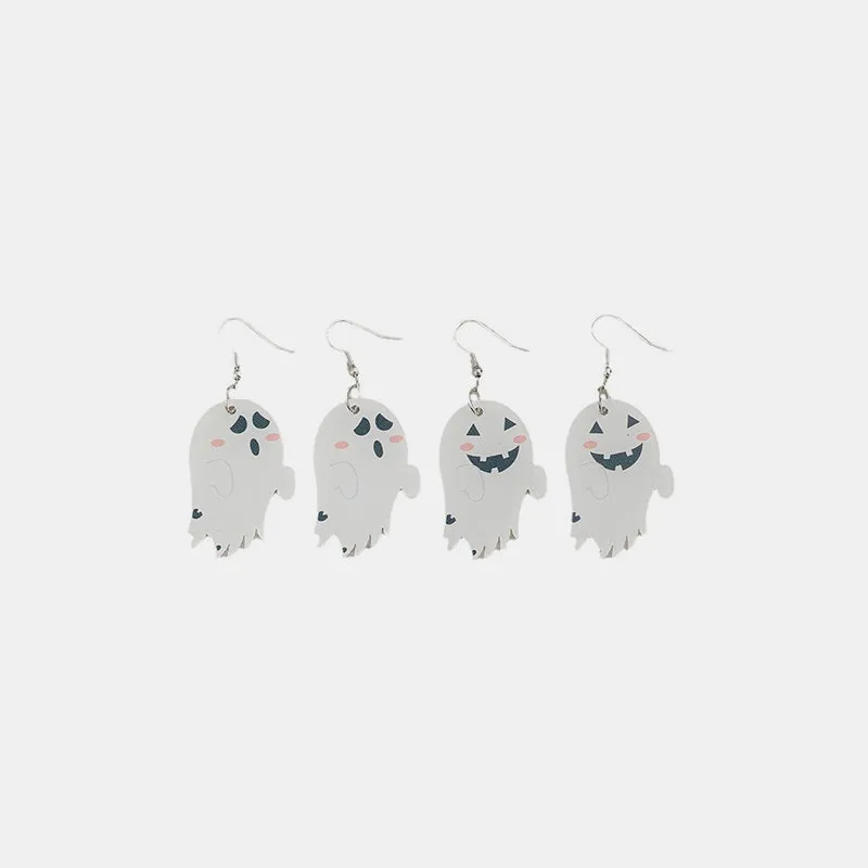 2 Piece Alloy Acrylic Ghost Dangle Earrings sold by Charming Charlie
