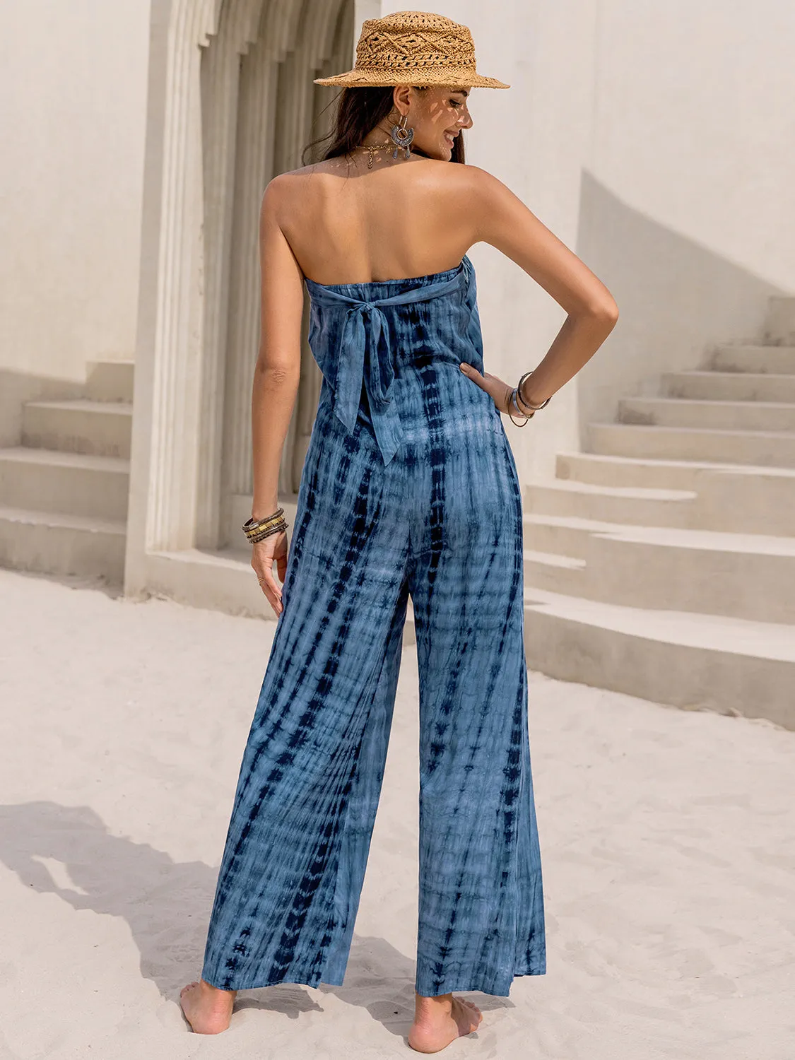 Tied Tube Wide Leg Jumpsuit sold by Charming Charlie product image thumbnail 2