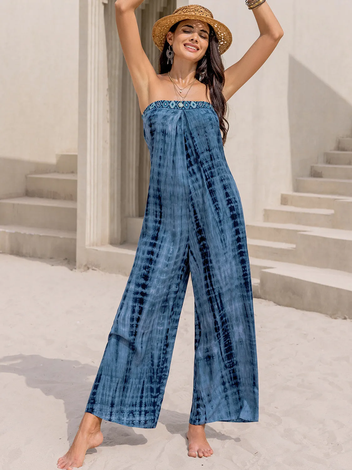 Tied Tube Wide Leg Jumpsuit sold by Charming Charlie