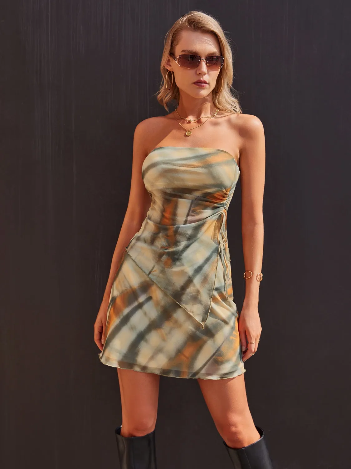 Side Drawstring Top and Skirt Set sold by Charming Charlie product image thumbnail 3